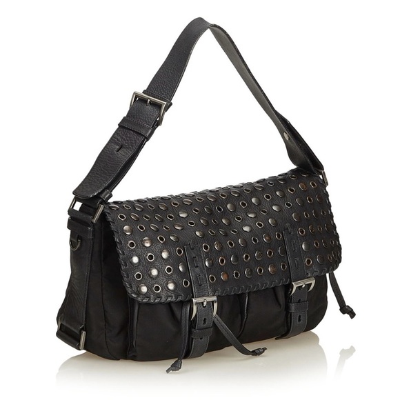 Prada Leather Flap and Nylon Bag - Picture 10 of 13